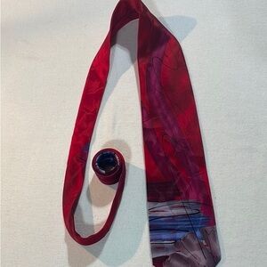 Elegant Red Silk Tie